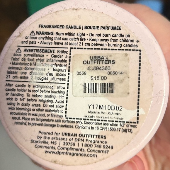 Urban Outfitters “Love” Candle - Picture 4 of 4